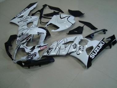 Weiß Corona Suzuki GSXR 1000 K5 05-06 Motorrad Verkleidungen