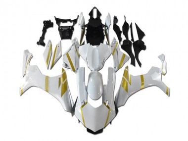 Weiß Gold Yamaha R1 15-19 Motorrad Verkleidungen