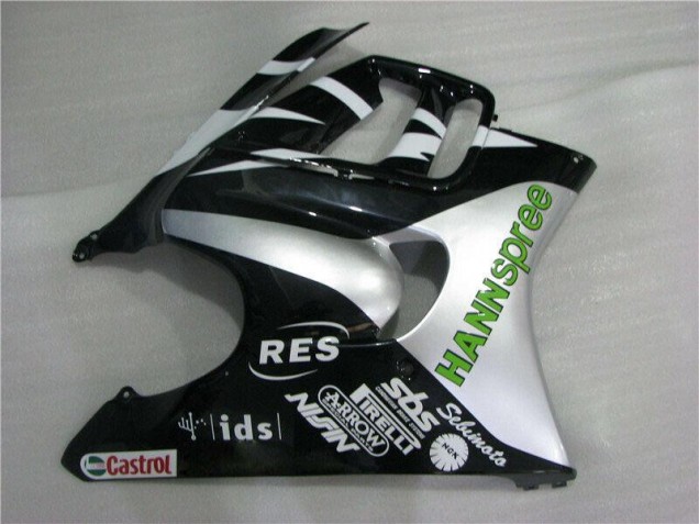 Weiß Grün Hannspree Honda CBR 600 F3 95-98 Motorrad Verkleidungen