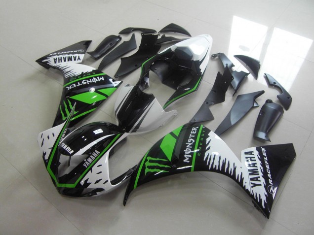 Weiß Grün Monster Yamaha R1 12-14 Motorrad Verkleidungen