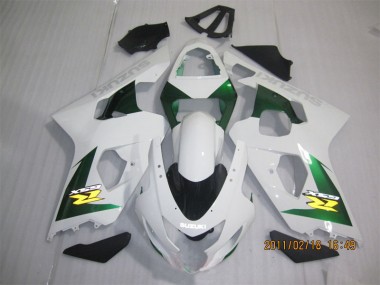 Weiß Grün Suzuki GSXR 600 K4 04-05 Motorrad Verkleidungen