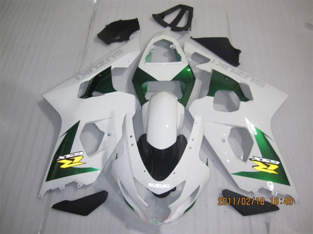 Weiß Grün Suzuki GSXR 600 K4 04-05 Motorrad Verkleidungen