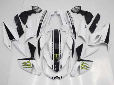Weiß Kawasaki Z1000 07-09 Motorrad Verkleidung