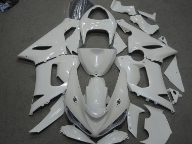 Weiß Kawasaki ZX6R 05-06 Motorrad Verkleidungen