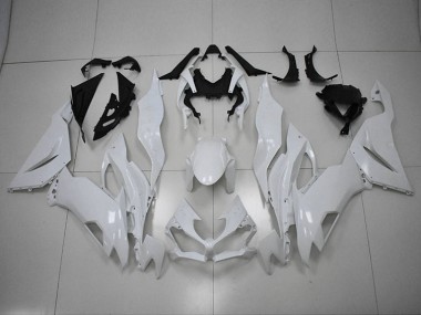 Weiß Kawasaki ZX6R 19-23 Motorrad Verkleidungen