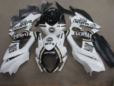 Weiß Lucky Strike Schwarz Motul Suzuki GSXR 1000 K7 07-08 Motorrad Verkleidungen