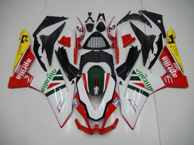 Weiß Rot Alitalia Aprilia RSV4 09-15 Motorrad Verkleidungen Weiß Rot Alitalia Aprilia RSV4 09-15 Motorrad Verkleidungen