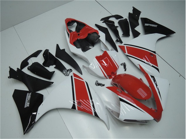 Weiß Rot Schwarz Yamaha R1 12-14 Motorrad Verkleidungen Weiß Rot Schwarz Yamaha R1 12-14 Motorrad Verkleidungen