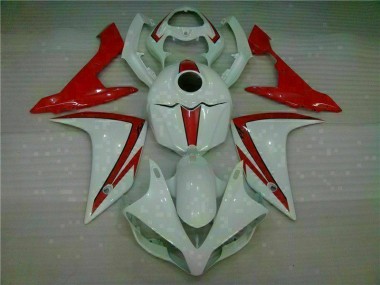 Weiß Rot Yamaha R1 07-08 Motorrad Verkleidungen