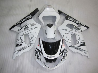 Weiß Schwarz Corona Extra Suzuki GSXR 600 K1 K2 K3 01-03 Motorrad Verkleidungen