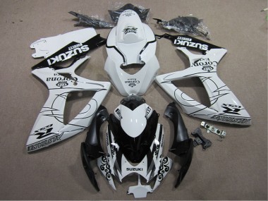 Weiß Schwarz Corona Extra Suzuki GSXR 600 K6 06-07 Motorrad Verkleidungen