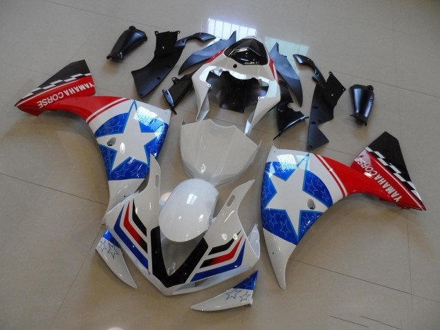 Weiß Schwarz Ducati Stern Yamaha R1 12-14 Motorrad Verkleidungen Weiß Schwarz Ducati Stern Yamaha R1 12-14 Motorrad Verkleidungen
