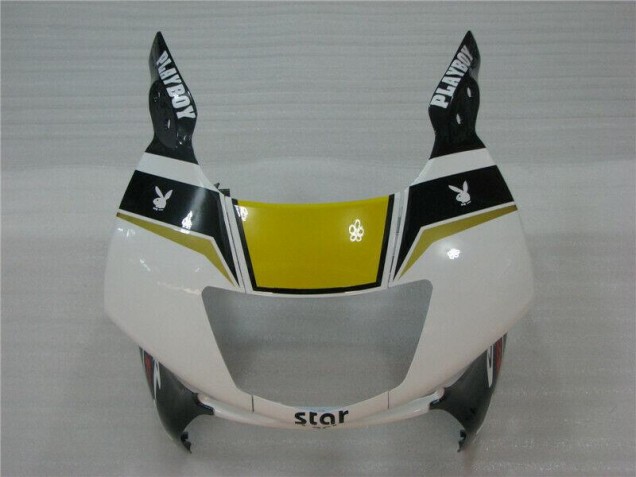 Weiß Schwarz Playboy Honda CBR 600 F3 95-98 Motorrad Verkleidungen