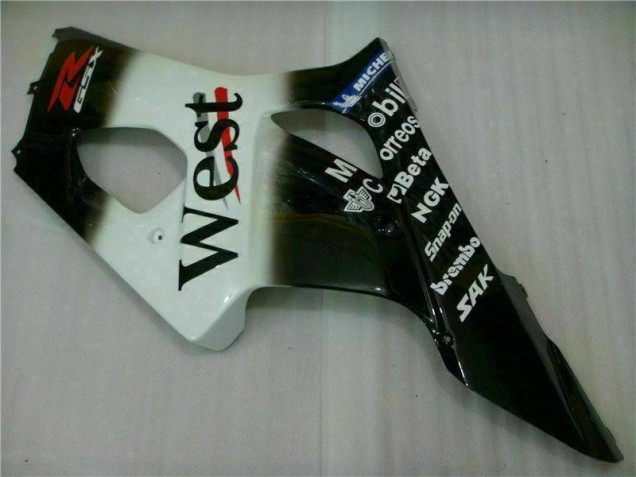 Weiß Schwarz Suzuki GSXR 1000 K3 03-04 Motorrad Verkleidung Weiß Schwarz Suzuki GSXR 1000 K3 03-04 Motorrad Verkleidung