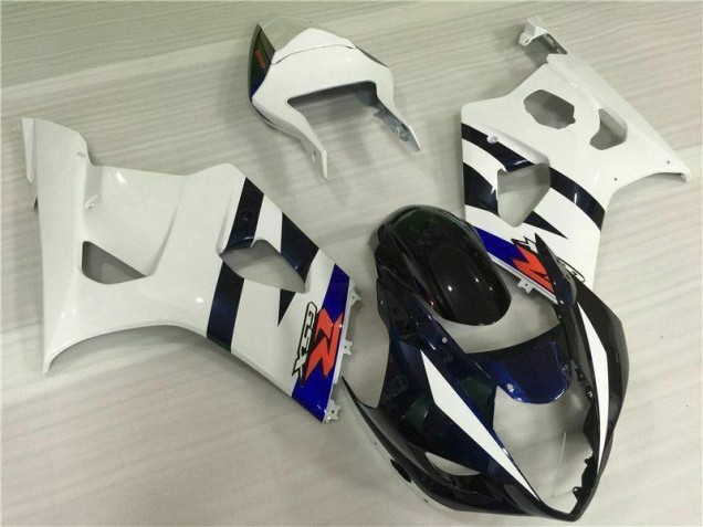 Weiß Schwarz Suzuki GSXR 1000 K3 03-04 Motorrad Verkleidungen Komplett Sets Weiß Schwarz Suzuki GSXR 1000 K3 03-04 Motorrad Verkleidungen Komplett Sets