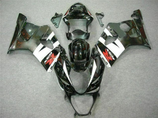 Weiß Schwarz Suzuki GSXR 1000 K3 03-04 Motorrad Verkleidungen & Plastik Weiß Schwarz Suzuki GSXR 1000 K3 03-04 Motorrad Verkleidungen & Plastik