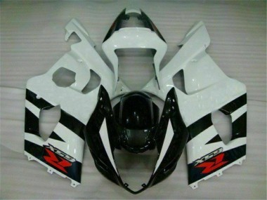Weiß Schwarz Suzuki GSXR 1000 K3 03-04 Motorrad Vollverkleidung