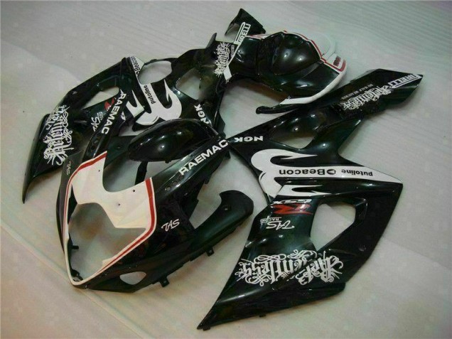 Weiß Schwarz Suzuki GSXR 1000 K5 05-06 Motorrad Verkleidung Weiß Schwarz Suzuki GSXR 1000 K5 05-06 Motorrad Verkleidung