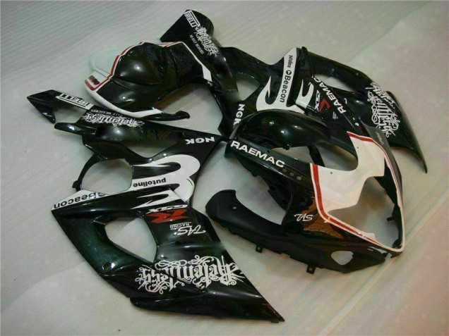 Weiß Schwarz Suzuki GSXR 1000 K5 05-06 Motorrad Verkleidung Weiß Schwarz Suzuki GSXR 1000 K5 05-06 Motorrad Verkleidung