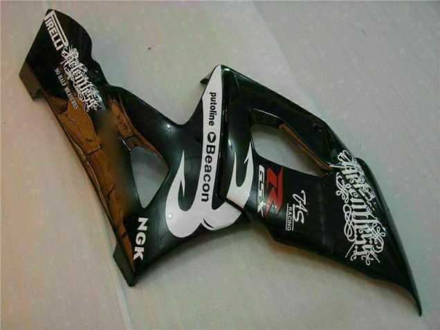 Weiß Schwarz Suzuki GSXR 1000 K5 05-06 Motorrad Verkleidung Weiß Schwarz Suzuki GSXR 1000 K5 05-06 Motorrad Verkleidung