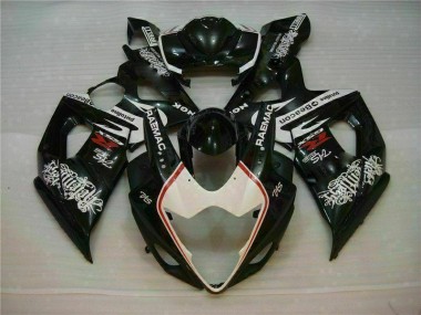 Weiß Schwarz Suzuki GSXR 1000 K5 05-06 Motorrad Verkleidung