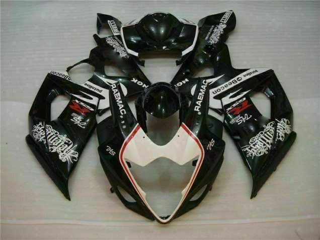 Weiß Schwarz Suzuki GSXR 1000 K5 05-06 Motorrad Verkleidung Weiß Schwarz Suzuki GSXR 1000 K5 05-06 Motorrad Verkleidung