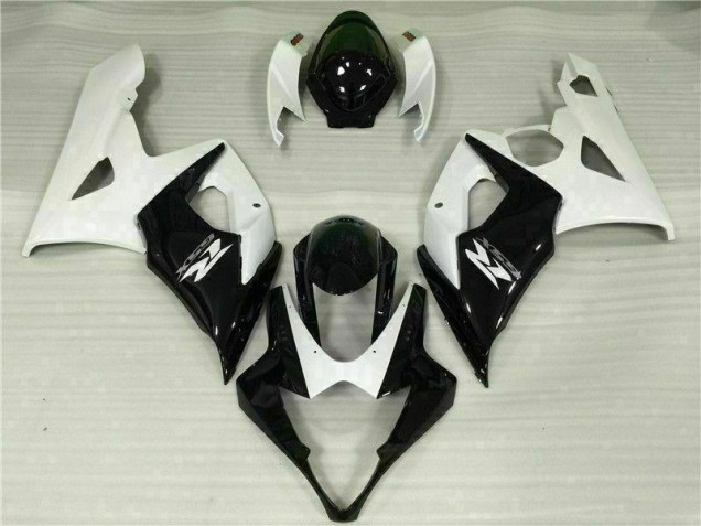 Weiß Schwarz Suzuki GSXR 1000 K5 05-06 Motorrad Verkleidungen Weiß Schwarz Suzuki GSXR 1000 K5 05-06 Motorrad Verkleidungen