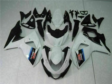 Weiß Schwarz Suzuki GSXR 1000 K9 09-16 Motorrad Vollverkleidung