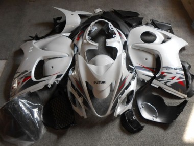 Weiß Schwarz Suzuki GSXR 1300 Hayabusa 08-20 Motorrad Verkleidungen
