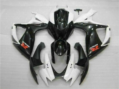 Weiß Schwarz Suzuki GSXR 600 / 750 K6 06-07 Motorrad Verkleidung