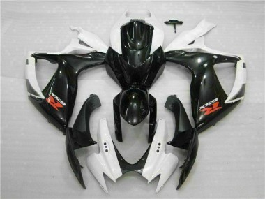 Weiß Schwarz Suzuki GSXR 600 / 750 K6 06-07 Motorrad Verkleidungen