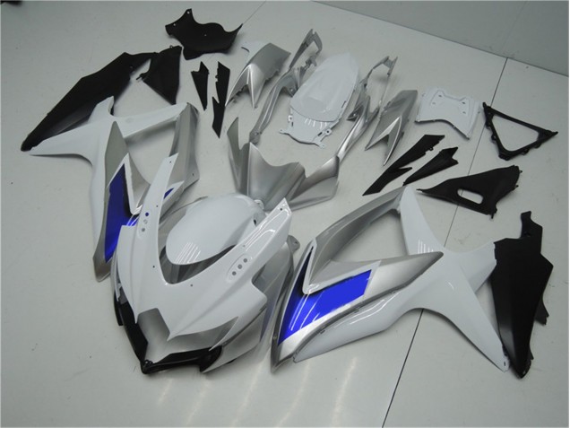 Weiß Silber Blau Suzuki GSXR 600 / 750 K8 08-10 Motorrad Verkleidungen Weiß Silber Blau Suzuki GSXR 600 / 750 K8 08-10 Motorrad Verkleidungen