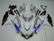 Weiß Silber Blau Suzuki GSXR 600 / 750 K8 08-10 Motorrad Verkleidungen Weiß Silber Blau Suzuki GSXR 600 / 750 K8 08-10 Motorrad Verkleidungen