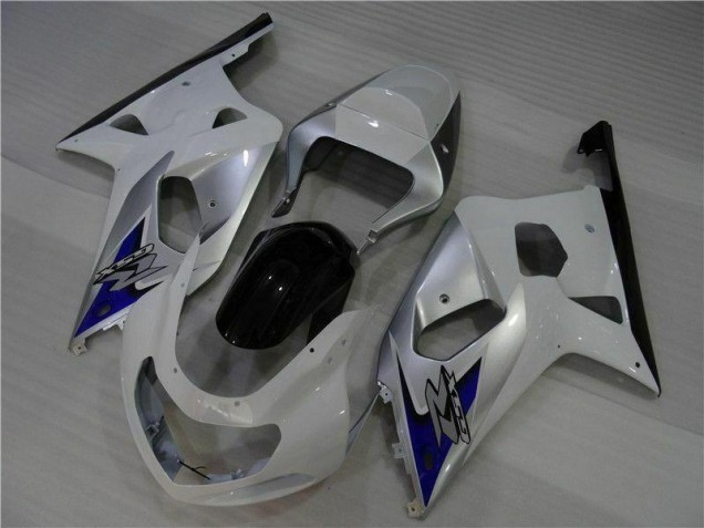 Weiß Silber Suzuki GSXR 600 / 750 K1 K2 K3 01-03 Motorrad Verkleidungen Weiß Silber Suzuki GSXR 600 / 750 K1 K2 K3 01-03 Motorrad Verkleidungen