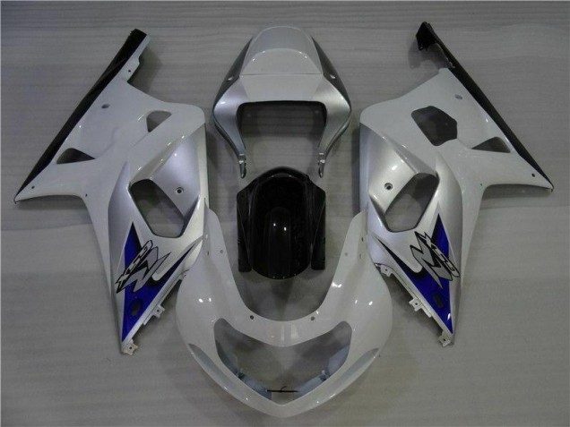 Weiß Silber Suzuki GSXR 600 / 750 K1 K2 K3 01-03 Motorrad Verkleidungen Weiß Silber Suzuki GSXR 600 / 750 K1 K2 K3 01-03 Motorrad Verkleidungen