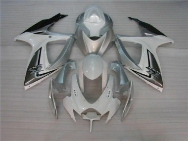 Weiß Silber Suzuki GSXR 600 / 750 K6 06-07 Motorrad Verkleidungen