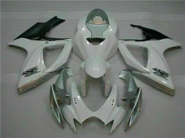 Weiß Silber Suzuki GSXR 600 / 750 K6 06-07 Motorrad Vollverkleidung