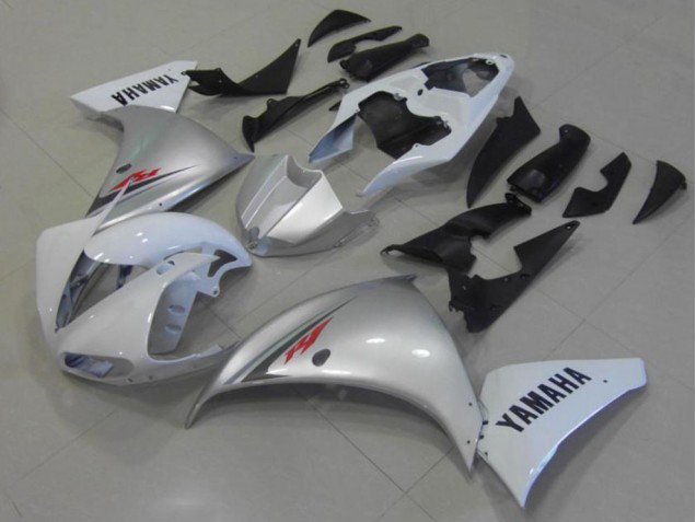 Weiß Silber Yamaha R1 12-14 Motorrad Verkleidungen Weiß Silber Yamaha R1 12-14 Motorrad Verkleidungen