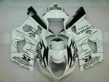 Weiß Suzuki GSXR 1000 K3 03-04 Motorrad Vollverkleidung