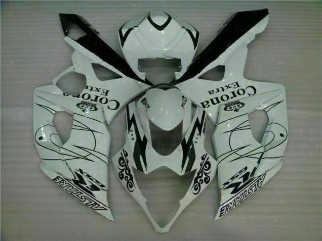 Weiß Suzuki GSXR 1000 K5 05-06 Motorrad Vollverkleidung Weiß Suzuki GSXR 1000 K5 05-06 Motorrad Vollverkleidung