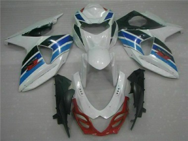 Weiß Suzuki GSXR 1000 K9 09-16 Motorrad Verkleidungen