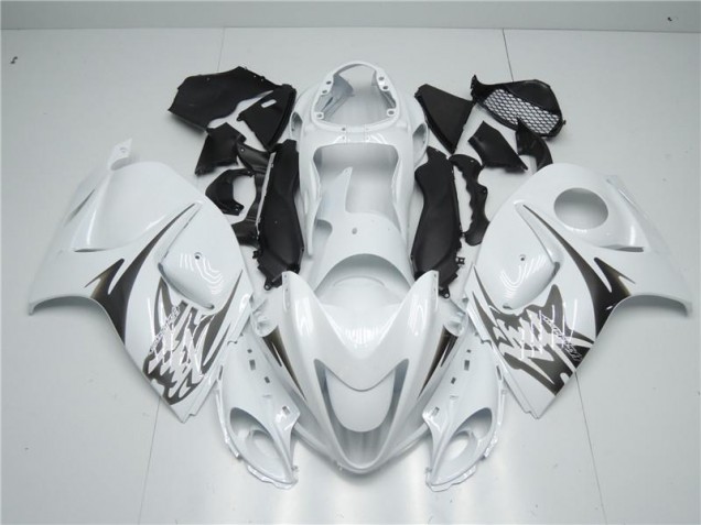 Weiß Suzuki GSXR 1300 Hayabusa 08-20 Motorrad Verkleidungen