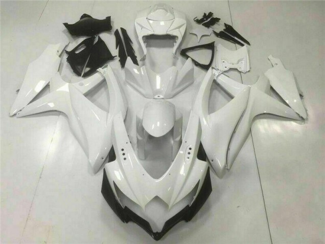 Weiß Suzuki GSXR 600 / 750 K8 08-10 Motorrad Vollverkleidung Weiß Suzuki GSXR 600 / 750 K8 08-10 Motorrad Vollverkleidung