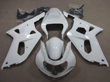 Weiß Suzuki GSXR 600 K1 K2 K3 01-03 Motorrad Verkleidungen