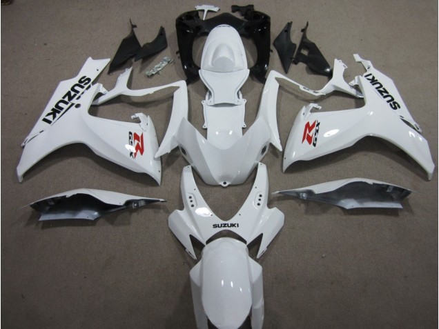 Weiß Suzuki GSXR 600 K6 06-07 Motorrad Verkleidungen Weiß Suzuki GSXR 600 K6 06-07 Motorrad Verkleidungen