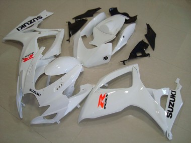 Weiß Suzuki GSXR 750 K6 06-07 Motorrad Verkleidungen