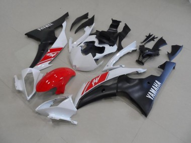 Weiß Und Matt Schwarz Yamaha R6 08-16 Motorrad Verkleidungen