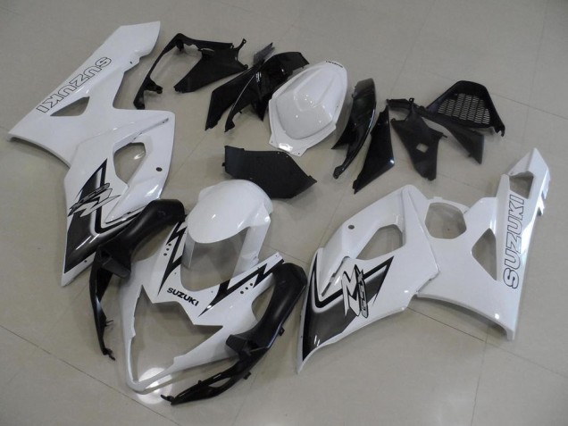 Weiß Und Schwarz Suzuki GSXR 1000 K5 05-06 Motorrad Verkleidungen Weiß Und Schwarz Suzuki GSXR 1000 K5 05-06 Motorrad Verkleidungen