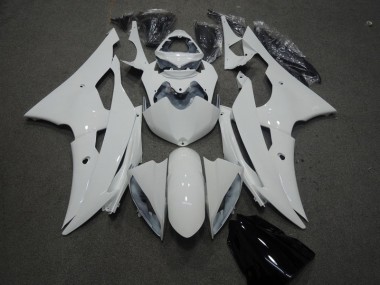 Weiß Yamaha R6 08-16 Motorrad Verkleidung & Plastik